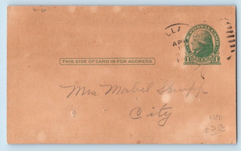 Calloway NE Postcard WR Wright Palmolive Free Special Offer Advertising c1905