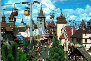 Skyway over Fantasyland Walt Disney World Florida, Postcard UNP Chrome