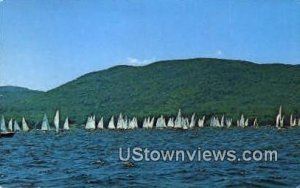 Sailboat Racing - Lake Winnipesaukee, New Hampshire NH  