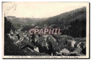 Old Postcard Illustrated Vosges Plombieres les Bains (Vosges) View from the V...