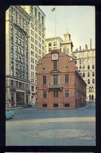 Boston, Massachusetts/MA Postcard, Old State House, Washington & State Streets