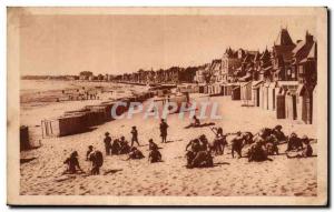 Old Postcard La Baule A Corner Of The Beach Children