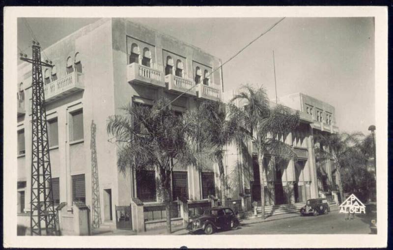 algeria, PHILIPPEVILLE, Postes, Post Office, Car (1950) RPPC