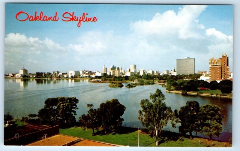 Oakland Skyline - Lake Merritt CALIFORNIA Postcard