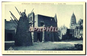 Postcard Old Paris International Exhibition 1931 French West Africa La Place ...