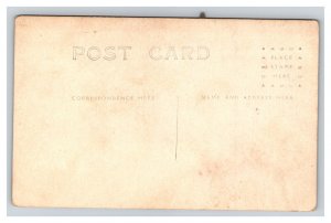 Vintage 1910's RPPC Postcard Studio Portrait Couple Man Sitting Woman Standing