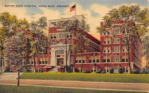 Baptist State Hospital Little Rock, Arkansas, USA 1943 Missing Stamp light po...