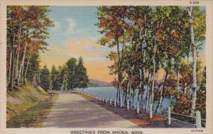 Minnesota Greetings From Anoka 1948 Curteich