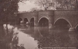 Weetmans Bridge Little Haywood Staffordshire Staffs Old Antique Postcard