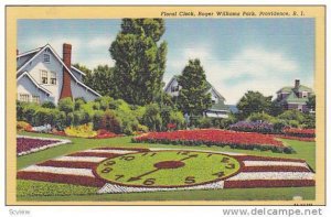 Floral Clock, Roger Williams Park, Providence, Rhode Island,  30-40s