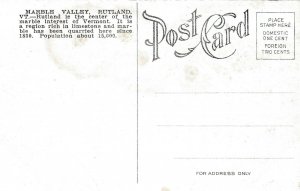 Marble Valley Rutland, Vermont VT Panorama UNP Unused DB Postcard T10