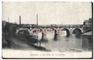 Old Postcard Epernay Un Coin De La Marne Mercier Champagne Advertisement