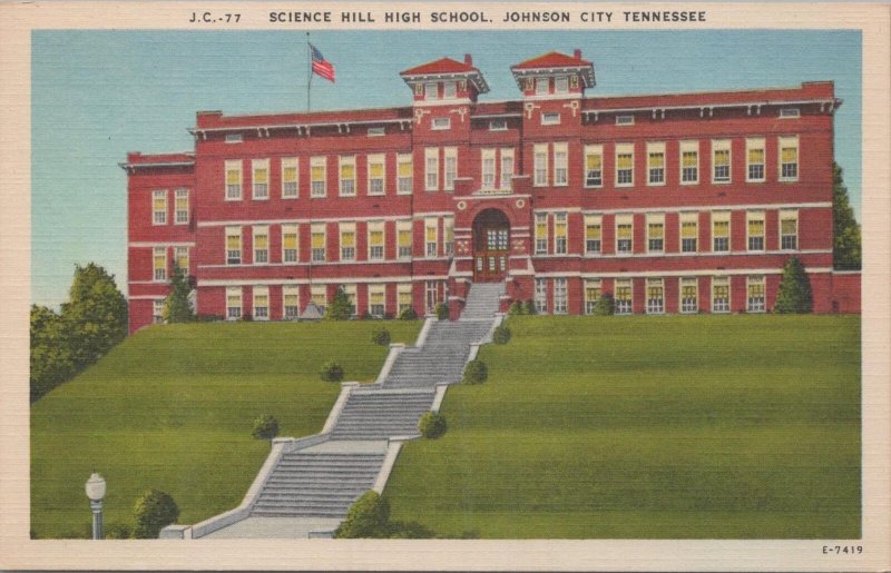 Postcard Science Hill High School Johnson City TN