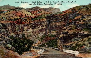 Wyoming Shell Canyon Entrance U S 14 Over The Bighorn Mountains