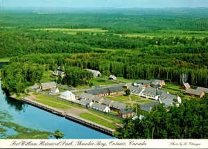 Canada Thunder Bay Fort William Historical Park Aerial View