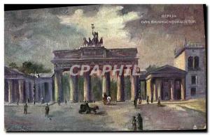 Postcard Old Berlin Das Tor Branhdeneburger