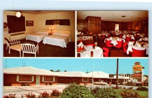 SIKESTON, Missouri MO ~ Roadside EL CAPRI MOTEL Interior 1972 Postcard