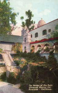 Vintage Postcard 1910's The Garden of Bells Glenwood Mission Inn Riverside Calif