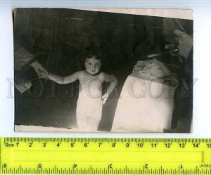 254199 Russia USSR Nude little girl KOTELNIKOVA OLD photo