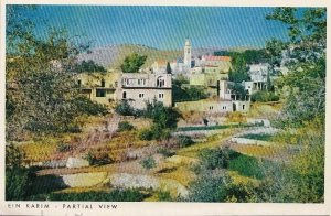 Postcard Partial View Ein Karim Israel