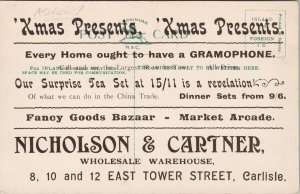 Nicholson & Cartner Carlisle Advertising Ferry Cottage Corby UK Postcard H53