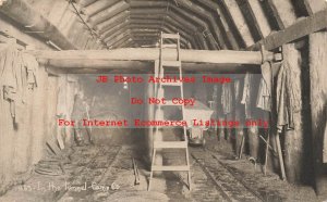 CA, Delamar, California, RPPC, Bully Hill Mine Interior, Mining, Parker Photo