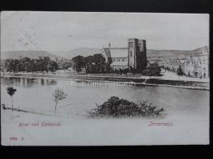 Scotland: Inverness River and Cathedral c1904 Pub by Hartmann