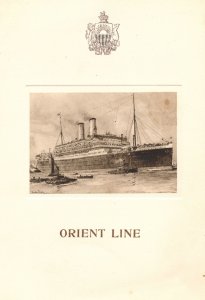 SS Oronsay Orient Line 1927 Antique Ship Menu