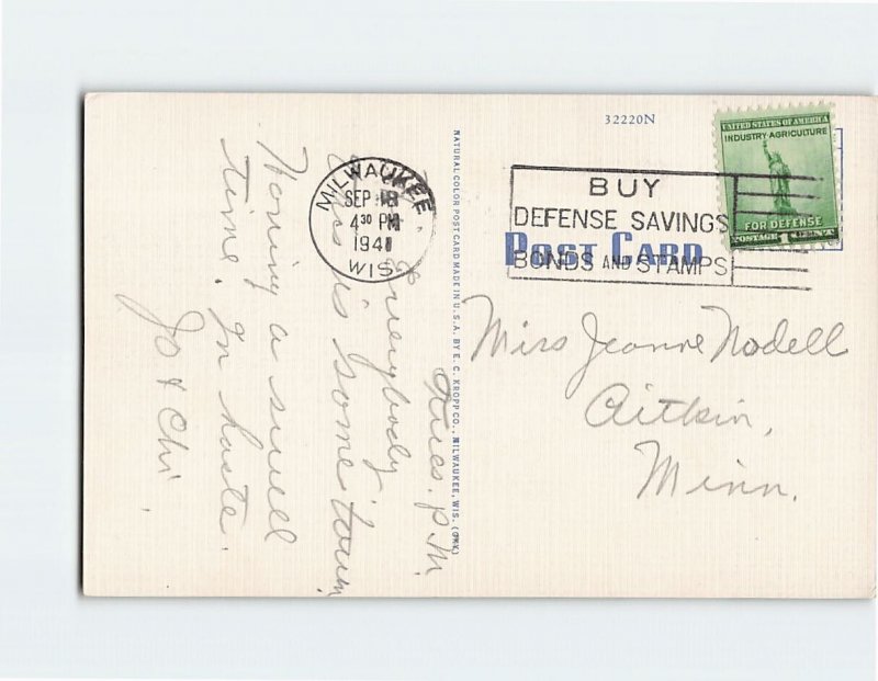Postcard The Home of Alonzo Cudworth Post No. 23, Milwaukee, Wisconsin