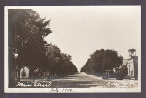 Schaller IOWA RPPC 1920 MAIN STREET Stores nr Rockwell Sac City Holstein Galva