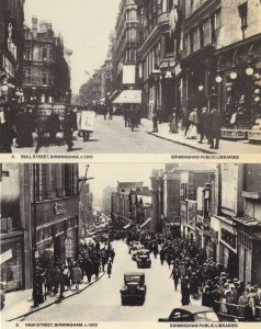 Bull High Street Birmingham 2x Postcard s