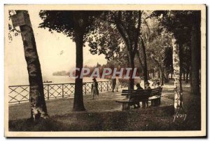 Old Postcard Evian Les Bains The English Garden