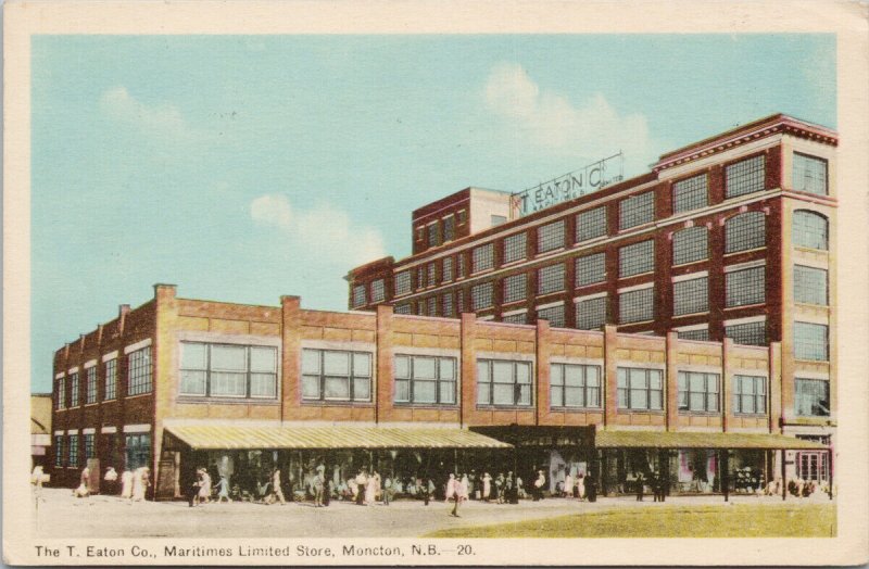 Eaton's Moncton New Brunswick NB. Eaton Co. c1951 Peco Postcard G15