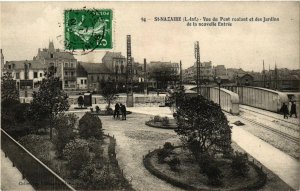 CPA St-NAZAIRE - Vue du Pont reulant et des Jardins de la (587209) 