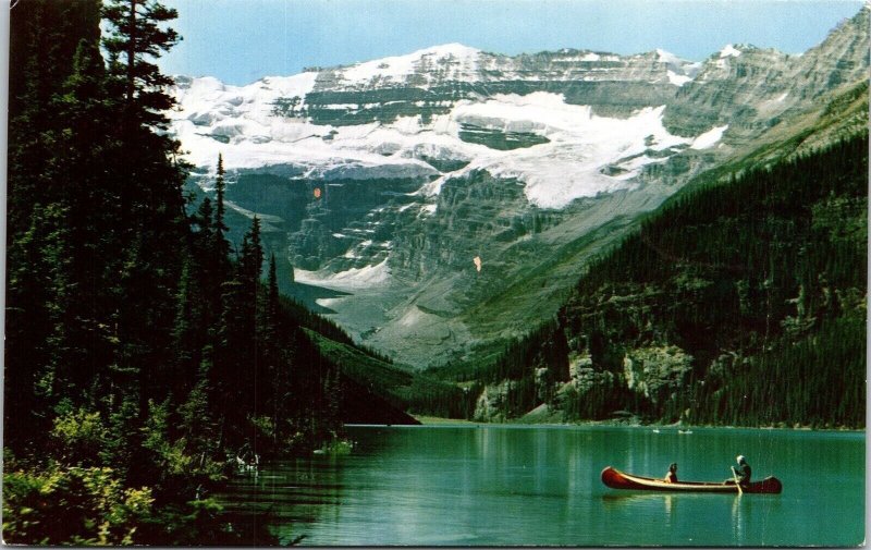 Lake Louise Victoria Glacier Banff National Park Canada Mountain Chrome Postcard 