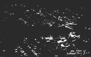 New York LeRoy Aerial View Real Photo