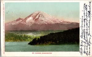 Vintage Postcard MT. RAINIER, WASHINGTON WA JW12