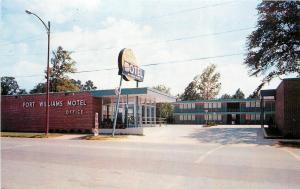 Sylacauga AlabamaFt Williams Motel1950s Postcard