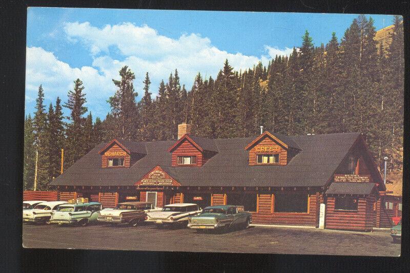 MONARCH PASS CREST COLORADO 1958 OLDSMOBILE OLD CARS VINTAGE POSTCARD