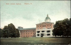 Dayton Ohio OH State Insane Asylum Hospital c1910 Postcard