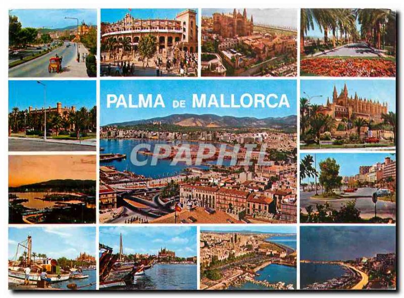 Modern Postcard Palma de Mallorca