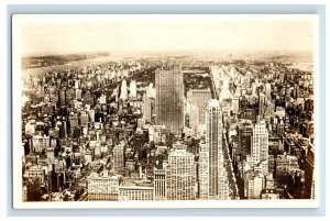 1920's RPPC North View From The Empire State Bldg. New York.  Postcard P1E