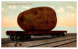 Exaggeration Potatoe on train car