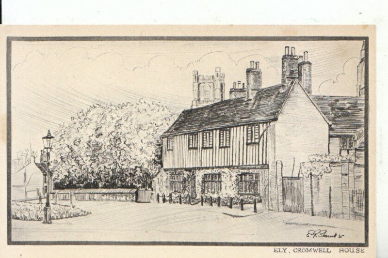 Cambridgeshire Postcard - Ely - Cromwell House - Ref 13551A