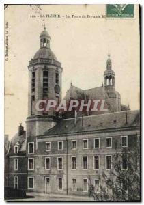 Old Postcard La Fleche The Towers prytaneum