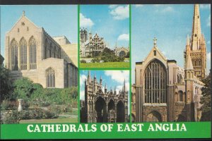 East Anglia Postcard - Cathedrals of East Anglia, Ely, Norwich etc MB248