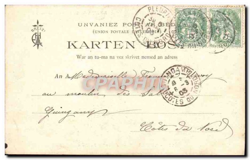 Old Postcard Guingamp The Town Mill