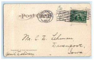 1907 Latourelle Falls Oregon OR Portland Davenport Iowa Waterfall Postcard 