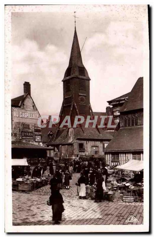 Old Postcard Honfleur The Saint Catherine Church Walk