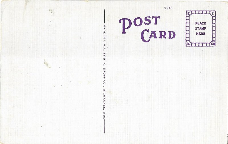 Night View Viaduct & Skyline Dallas Texas c1939